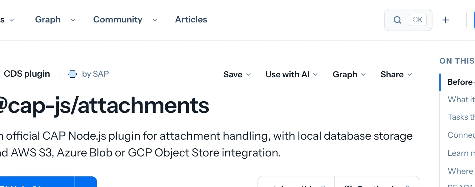 The top of an artifact page with the Save menu in focus beside Use with AI, Graph and Share